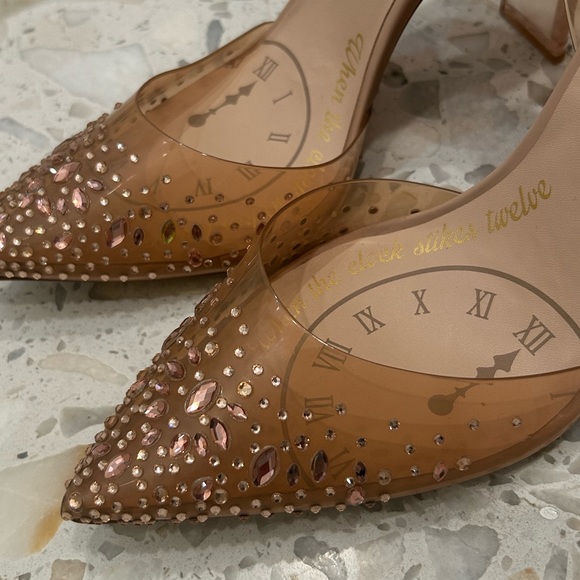 Disney Cinderella x Aldo Rhinestone “Glass Slipper”  Heels Limited Addition POC - Picture 7 of 12